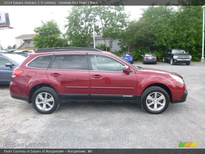 Venetian Red Pearl / Black 2014 Subaru Outback 2.5i Limited