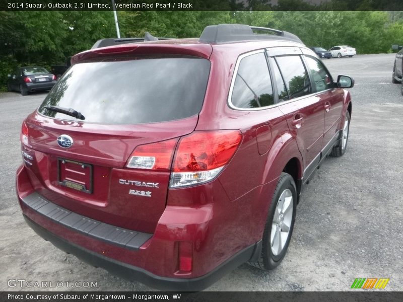 Venetian Red Pearl / Black 2014 Subaru Outback 2.5i Limited