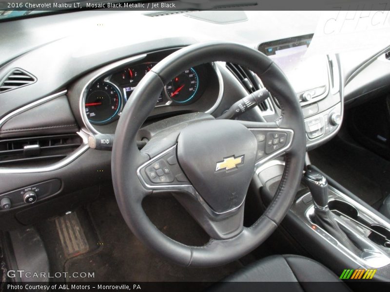 Mosaic Black Metallic / Jet Black 2016 Chevrolet Malibu LT