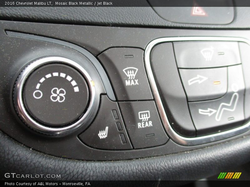 Mosaic Black Metallic / Jet Black 2016 Chevrolet Malibu LT