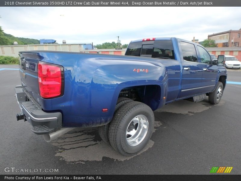 Deep Ocean Blue Metallic / Dark Ash/Jet Black 2018 Chevrolet Silverado 3500HD LTZ Crew Cab Dual Rear Wheel 4x4