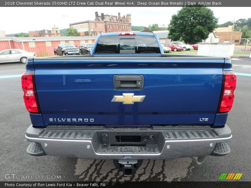 Deep Ocean Blue Metallic / Dark Ash/Jet Black 2018 Chevrolet Silverado 3500HD LTZ Crew Cab Dual Rear Wheel 4x4