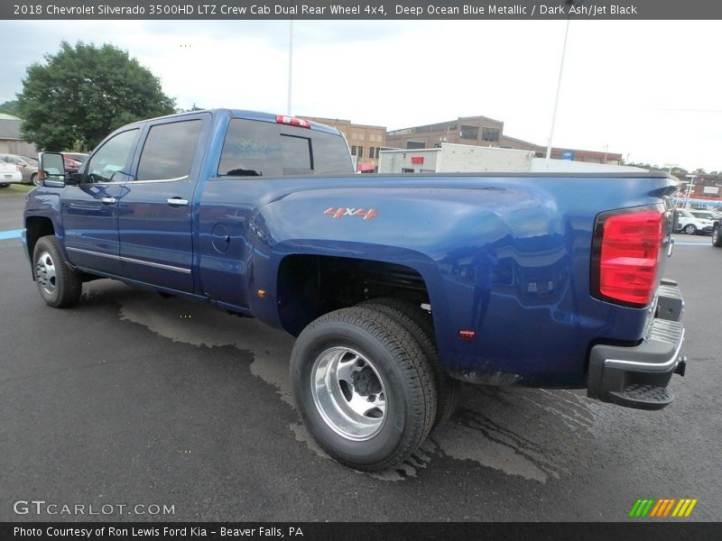 Deep Ocean Blue Metallic / Dark Ash/Jet Black 2018 Chevrolet Silverado 3500HD LTZ Crew Cab Dual Rear Wheel 4x4