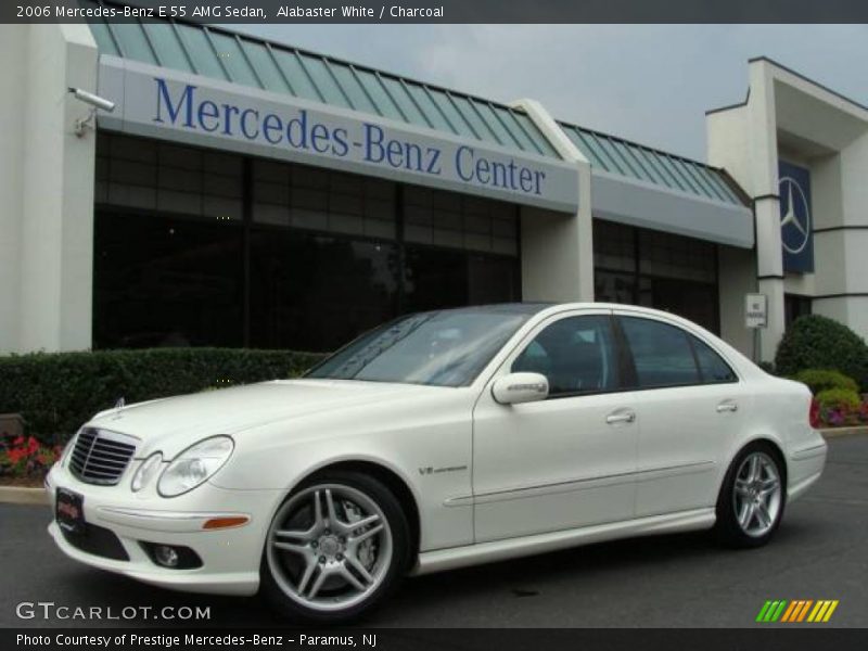 Alabaster White / Charcoal 2006 Mercedes-Benz E 55 AMG Sedan