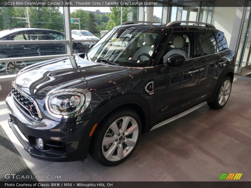 Thunder Grey / Satellite Gray Lounge Leather 2019 Mini Countryman Cooper S All4