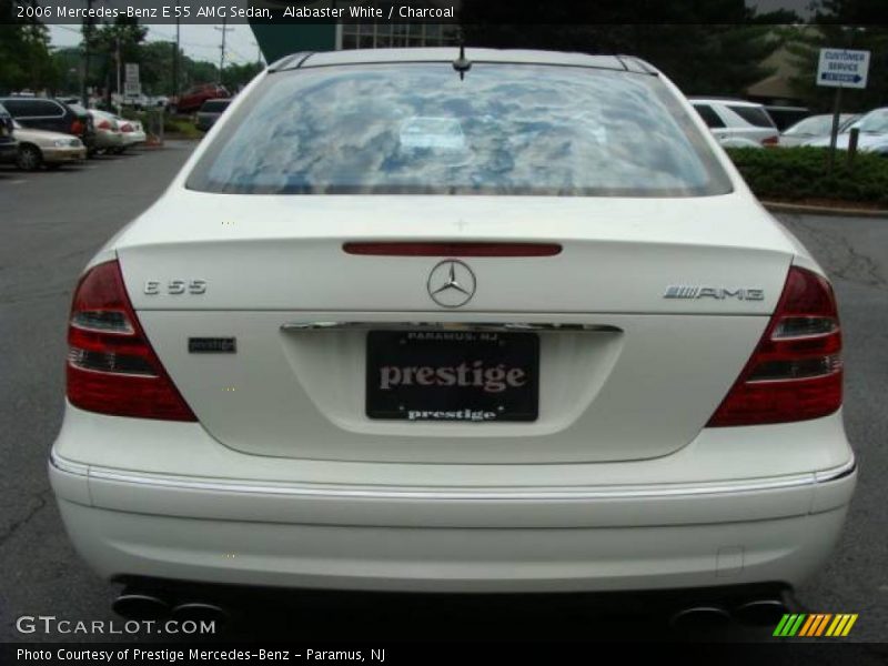 Alabaster White / Charcoal 2006 Mercedes-Benz E 55 AMG Sedan