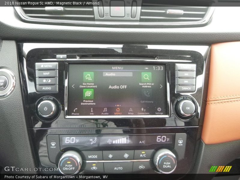 Magnetic Black / Almond 2018 Nissan Rogue SL AWD