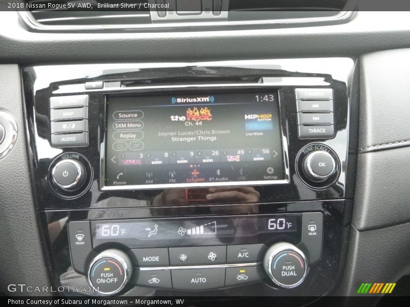 Brilliant Silver / Charcoal 2018 Nissan Rogue SV AWD