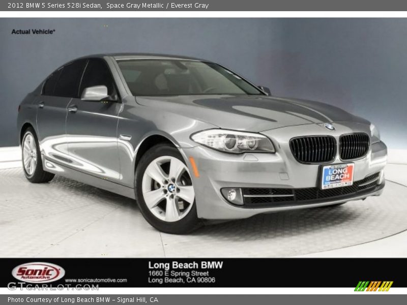Space Gray Metallic / Everest Gray 2012 BMW 5 Series 528i Sedan