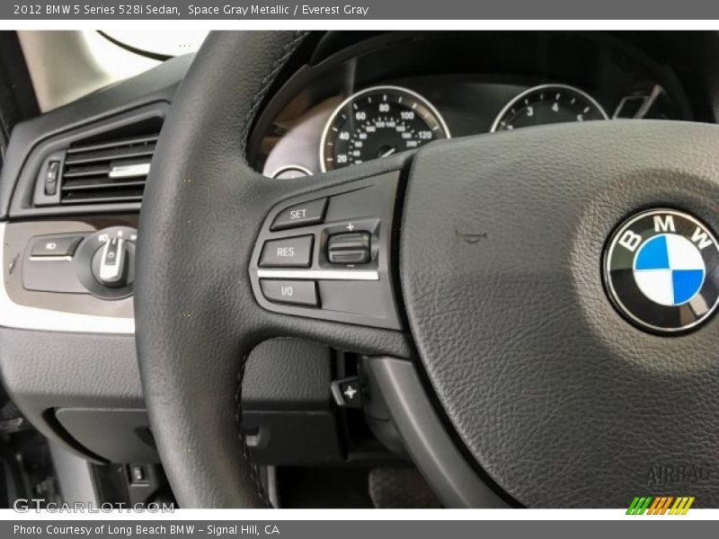 Space Gray Metallic / Everest Gray 2012 BMW 5 Series 528i Sedan