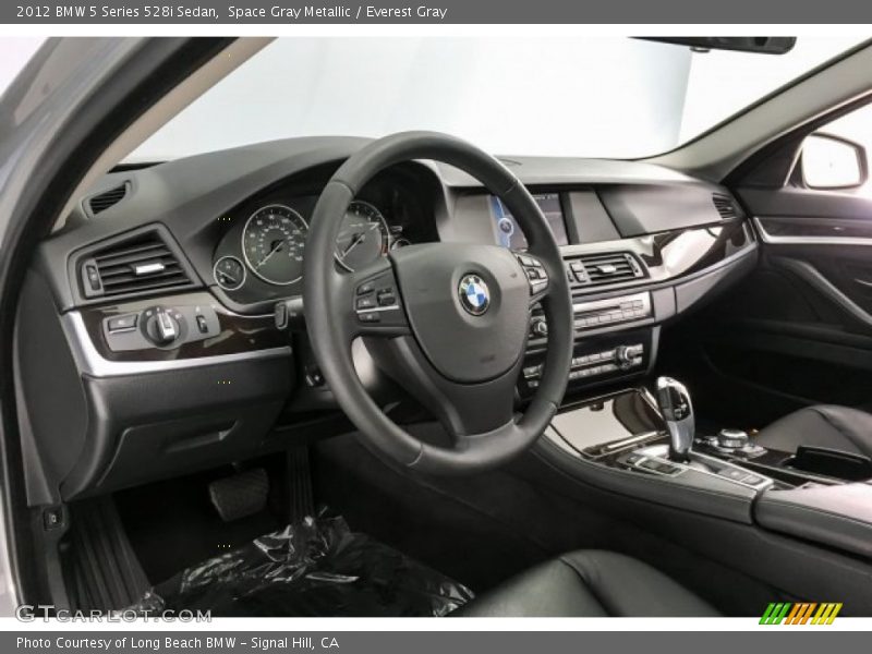 Space Gray Metallic / Everest Gray 2012 BMW 5 Series 528i Sedan