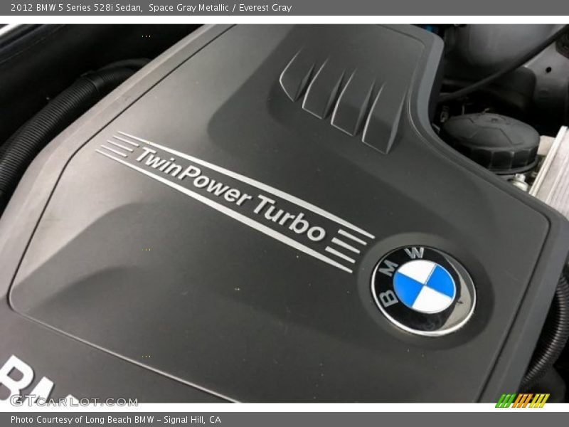Space Gray Metallic / Everest Gray 2012 BMW 5 Series 528i Sedan