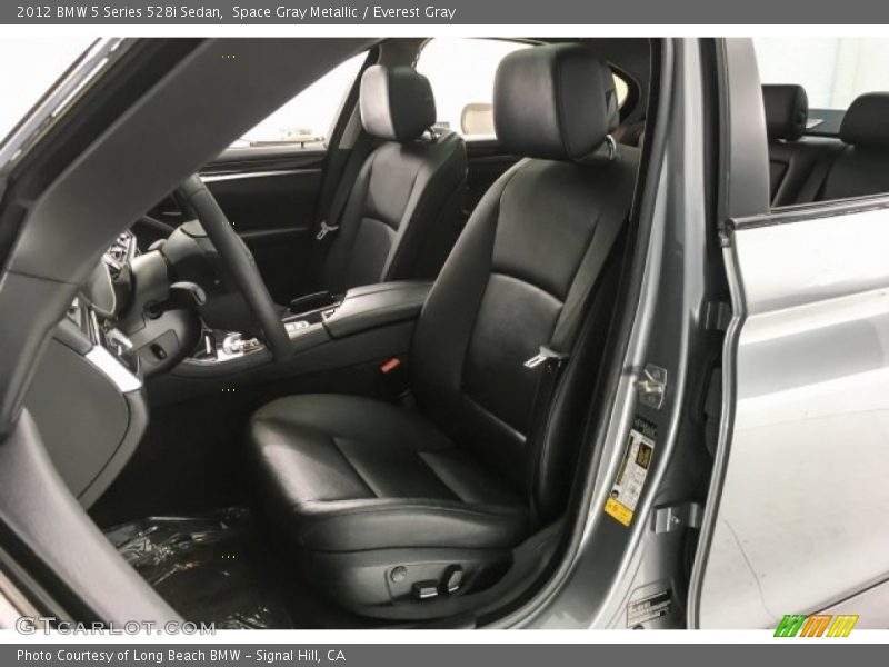 Space Gray Metallic / Everest Gray 2012 BMW 5 Series 528i Sedan