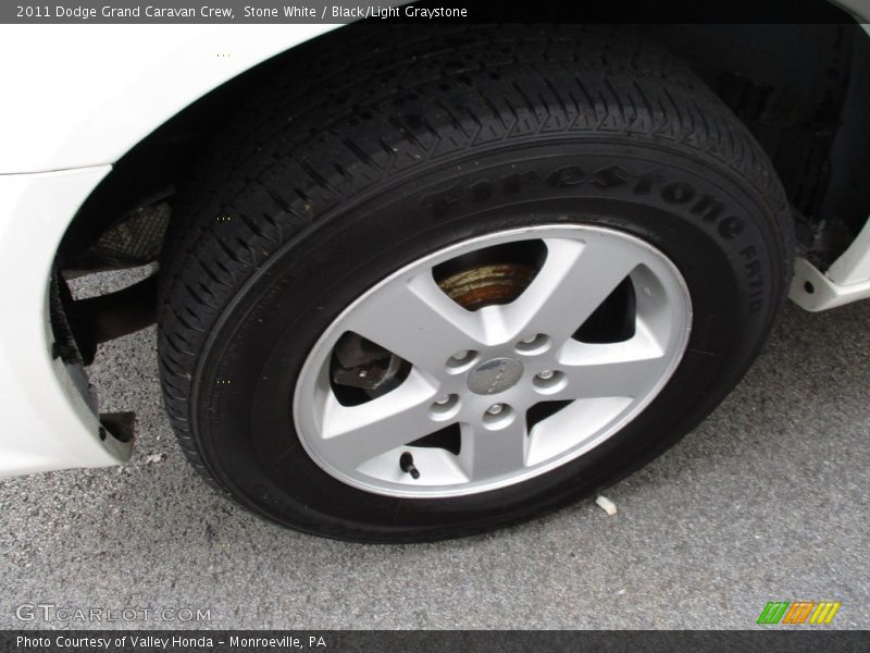 Stone White / Black/Light Graystone 2011 Dodge Grand Caravan Crew