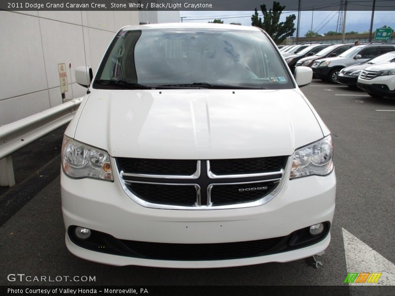 Stone White / Black/Light Graystone 2011 Dodge Grand Caravan Crew