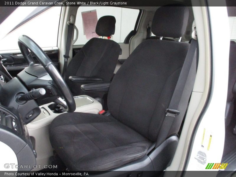 Stone White / Black/Light Graystone 2011 Dodge Grand Caravan Crew