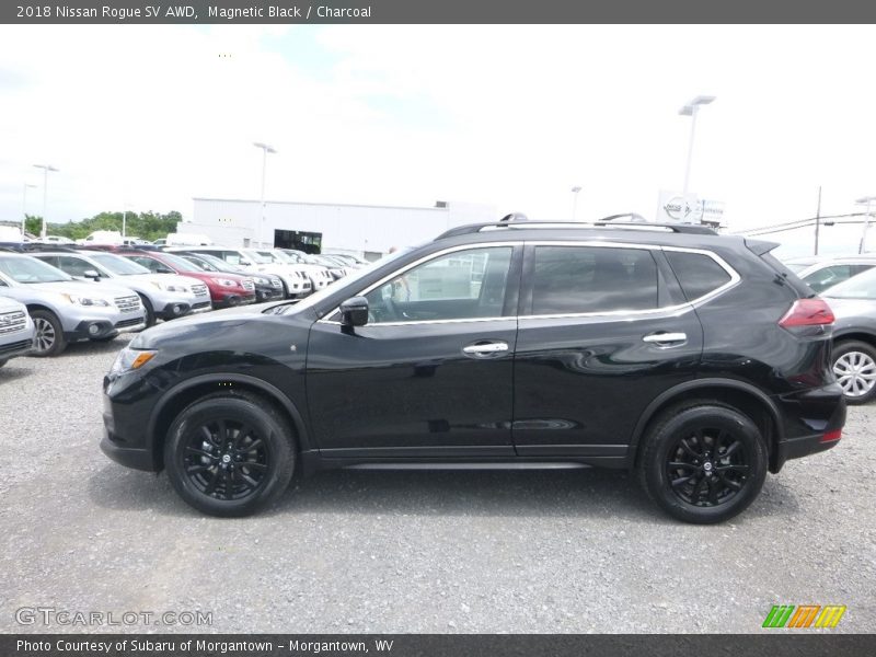 Magnetic Black / Charcoal 2018 Nissan Rogue SV AWD