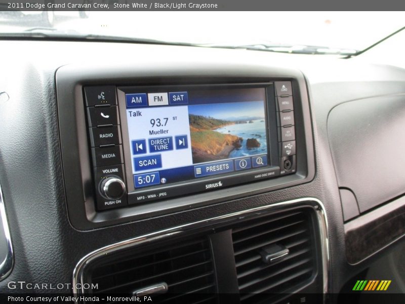 Stone White / Black/Light Graystone 2011 Dodge Grand Caravan Crew