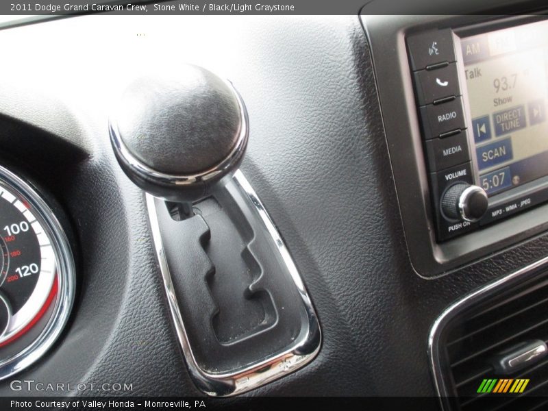 Stone White / Black/Light Graystone 2011 Dodge Grand Caravan Crew