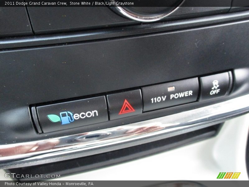 Stone White / Black/Light Graystone 2011 Dodge Grand Caravan Crew