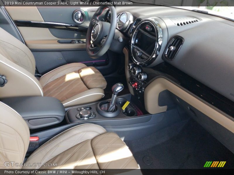  2019 Countryman Cooper S All4 Chesterfield Malt Brown Interior