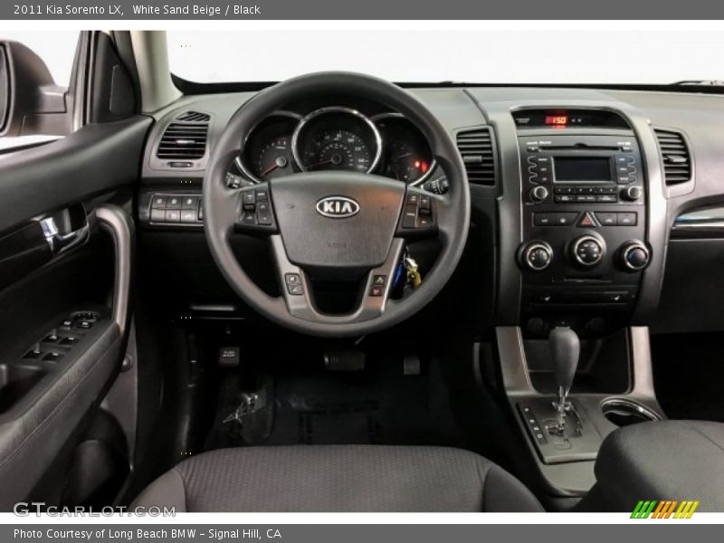 White Sand Beige / Black 2011 Kia Sorento LX