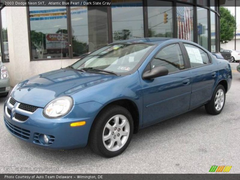 Atlantic Blue Pearl / Dark Slate Gray 2003 Dodge Neon SXT