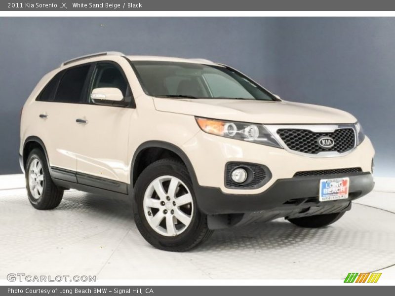 White Sand Beige / Black 2011 Kia Sorento LX