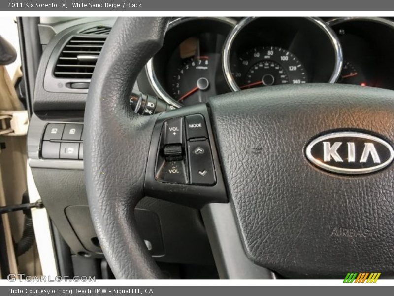 White Sand Beige / Black 2011 Kia Sorento LX