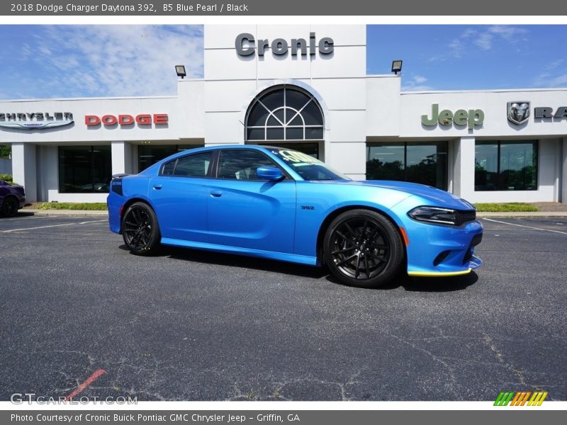 B5 Blue Pearl / Black 2018 Dodge Charger Daytona 392