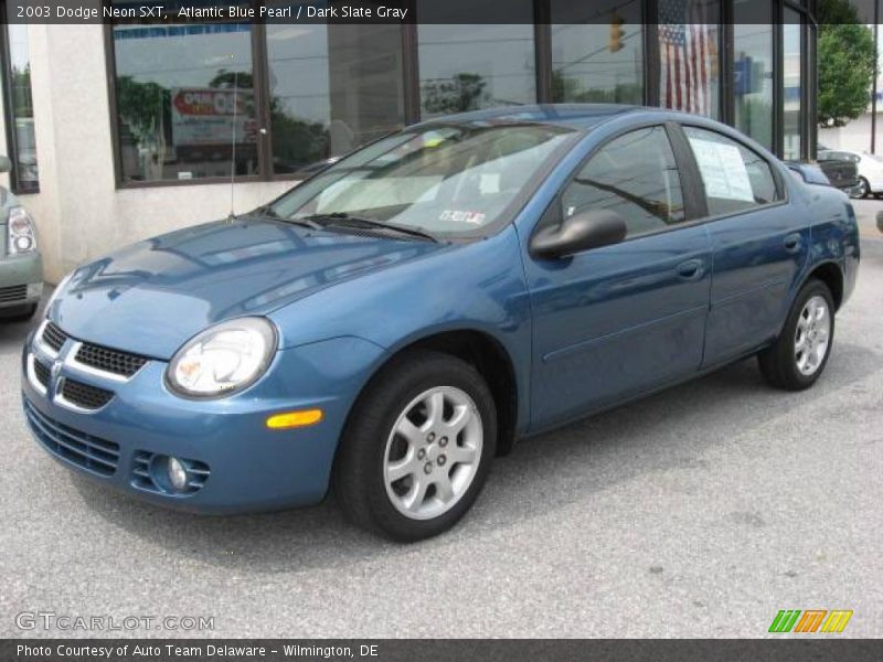 Atlantic Blue Pearl / Dark Slate Gray 2003 Dodge Neon SXT
