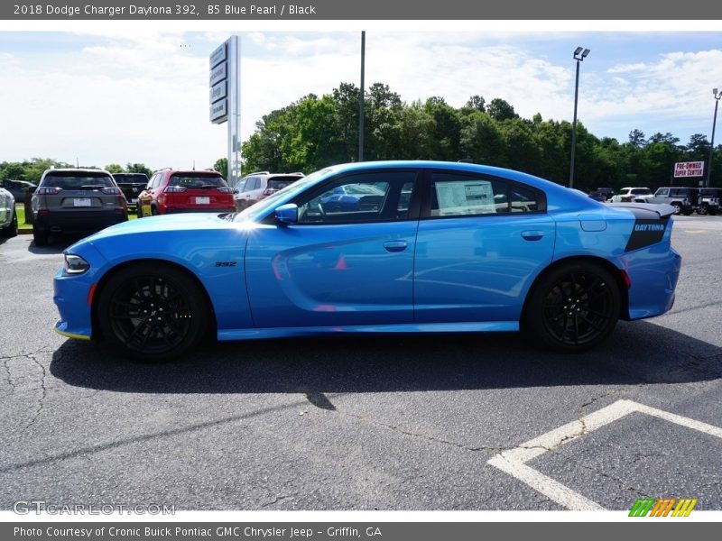 B5 Blue Pearl / Black 2018 Dodge Charger Daytona 392
