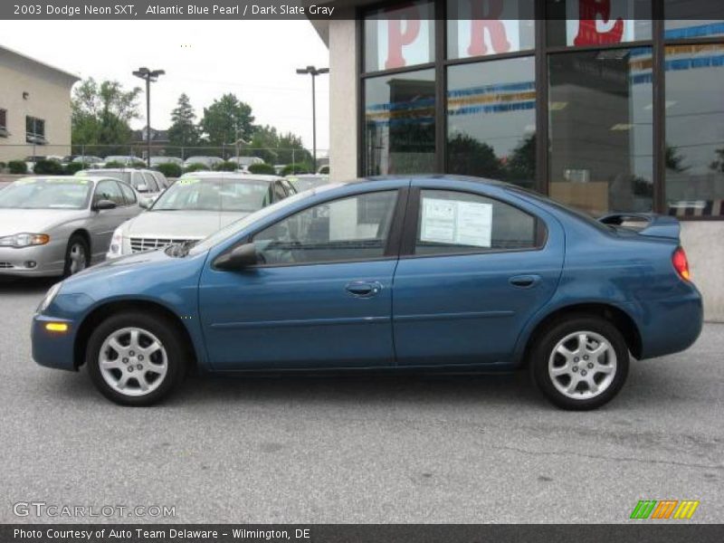 Atlantic Blue Pearl / Dark Slate Gray 2003 Dodge Neon SXT