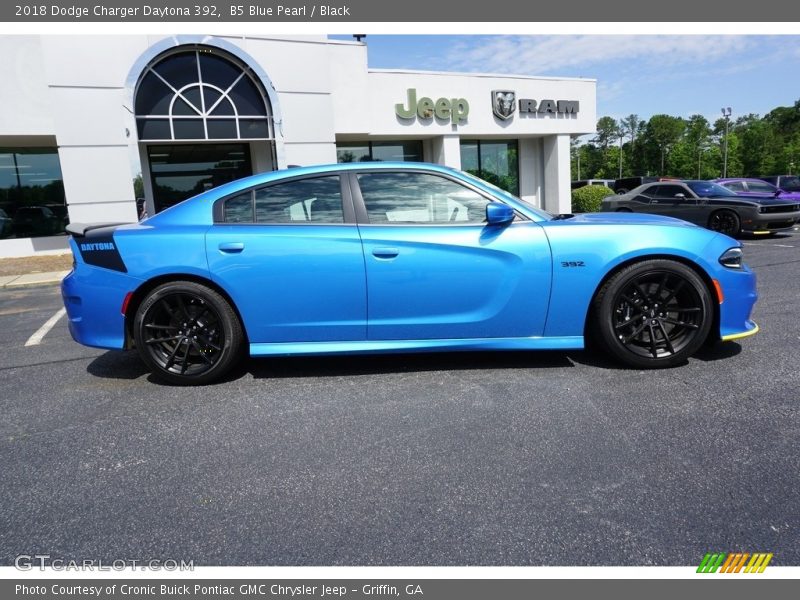 B5 Blue Pearl / Black 2018 Dodge Charger Daytona 392