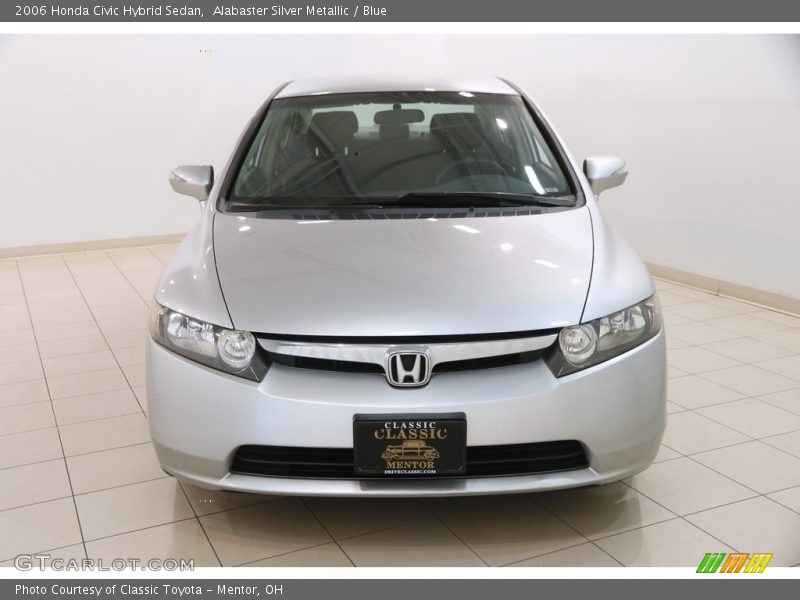 Alabaster Silver Metallic / Blue 2006 Honda Civic Hybrid Sedan
