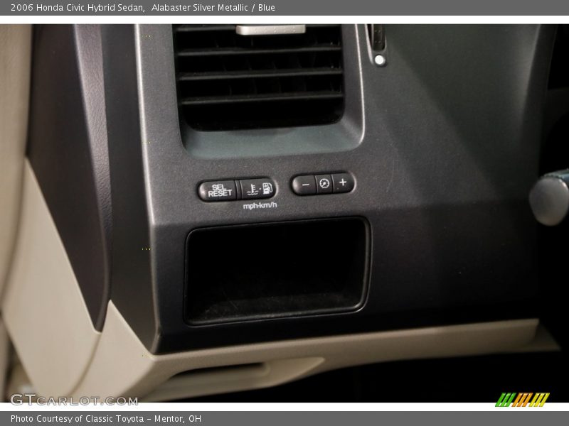 Alabaster Silver Metallic / Blue 2006 Honda Civic Hybrid Sedan