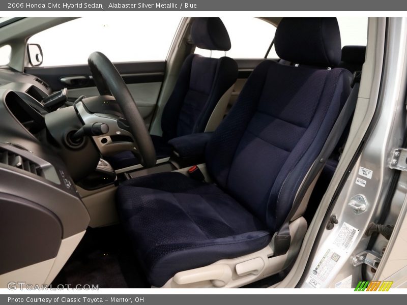 Alabaster Silver Metallic / Blue 2006 Honda Civic Hybrid Sedan