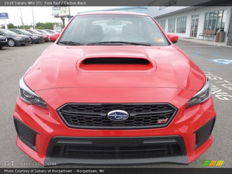 Pure Red / Carbon Black 2018 Subaru WRX STI