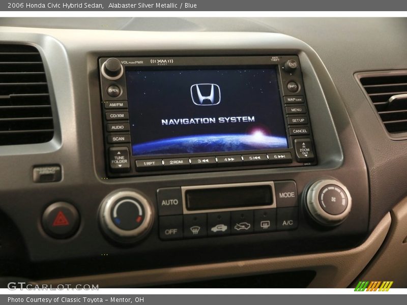 Alabaster Silver Metallic / Blue 2006 Honda Civic Hybrid Sedan