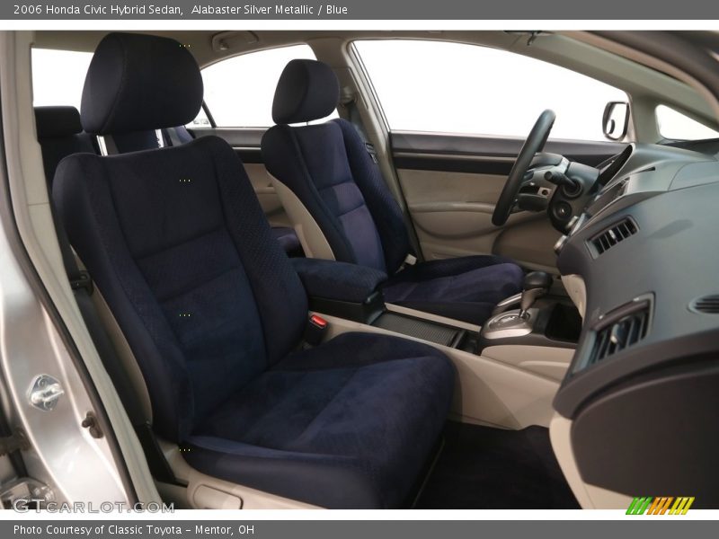 Alabaster Silver Metallic / Blue 2006 Honda Civic Hybrid Sedan