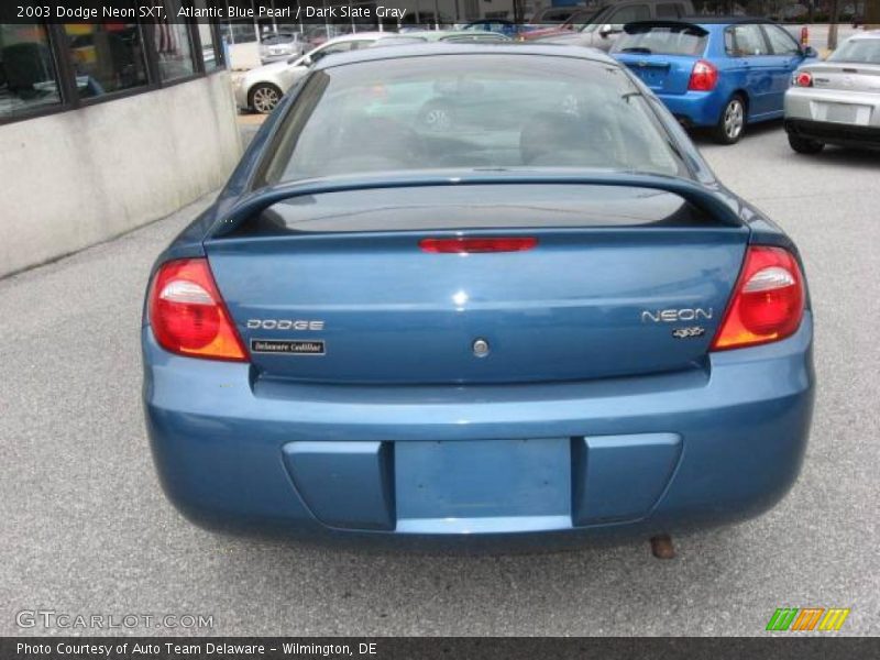 Atlantic Blue Pearl / Dark Slate Gray 2003 Dodge Neon SXT