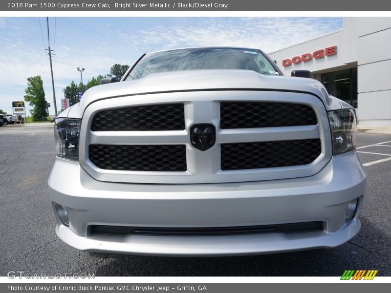Bright Silver Metallic / Black/Diesel Gray 2018 Ram 1500 Express Crew Cab