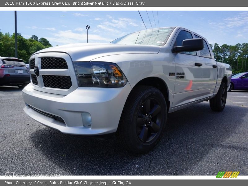 Bright Silver Metallic / Black/Diesel Gray 2018 Ram 1500 Express Crew Cab