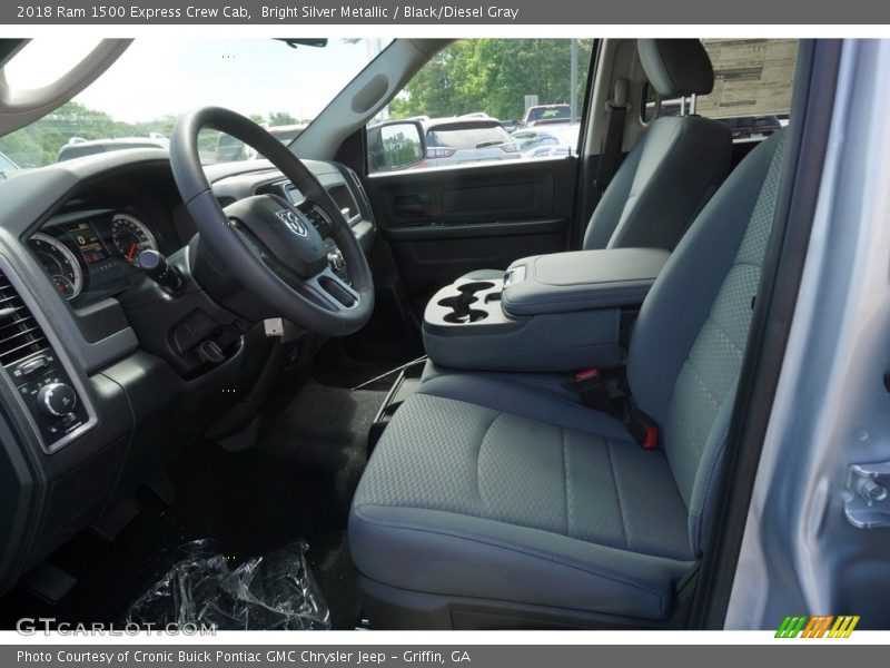 Bright Silver Metallic / Black/Diesel Gray 2018 Ram 1500 Express Crew Cab