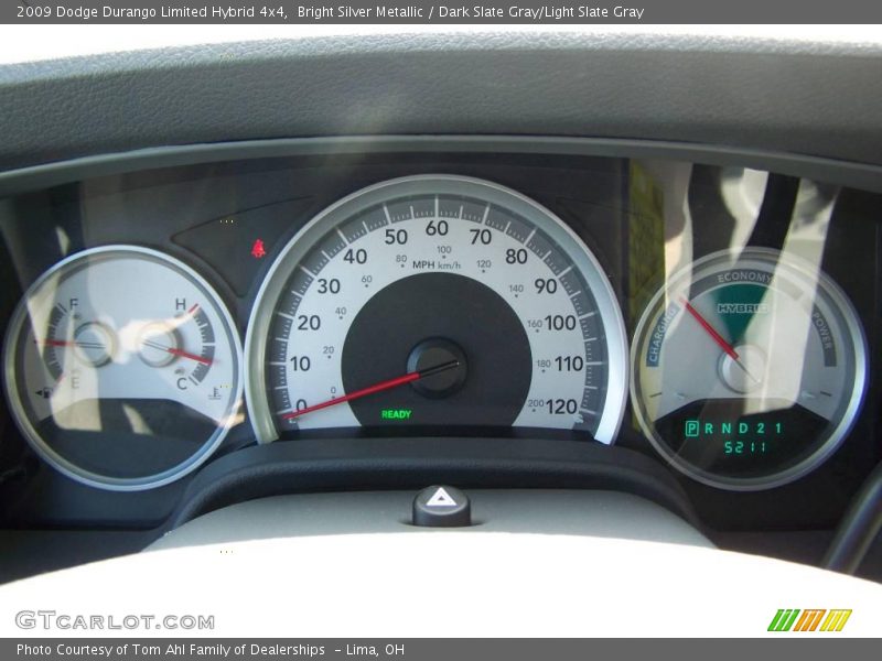 Bright Silver Metallic / Dark Slate Gray/Light Slate Gray 2009 Dodge Durango Limited Hybrid 4x4