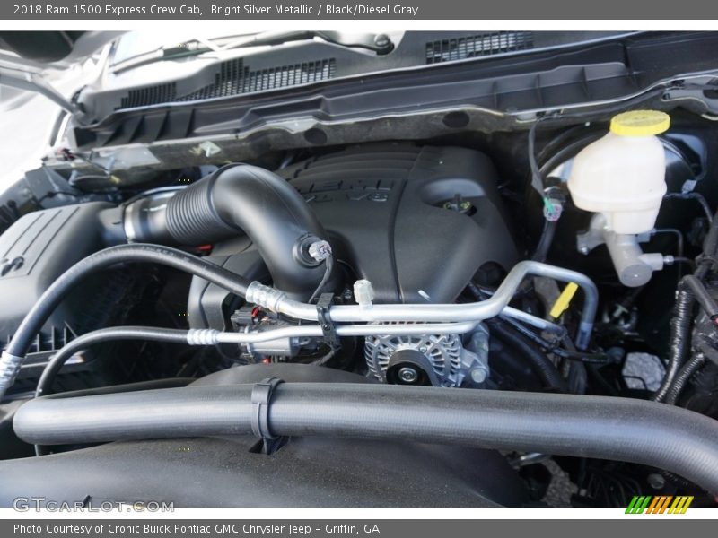 Bright Silver Metallic / Black/Diesel Gray 2018 Ram 1500 Express Crew Cab