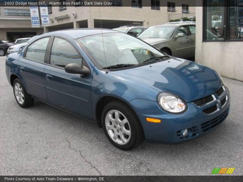 Atlantic Blue Pearl / Dark Slate Gray 2003 Dodge Neon SXT