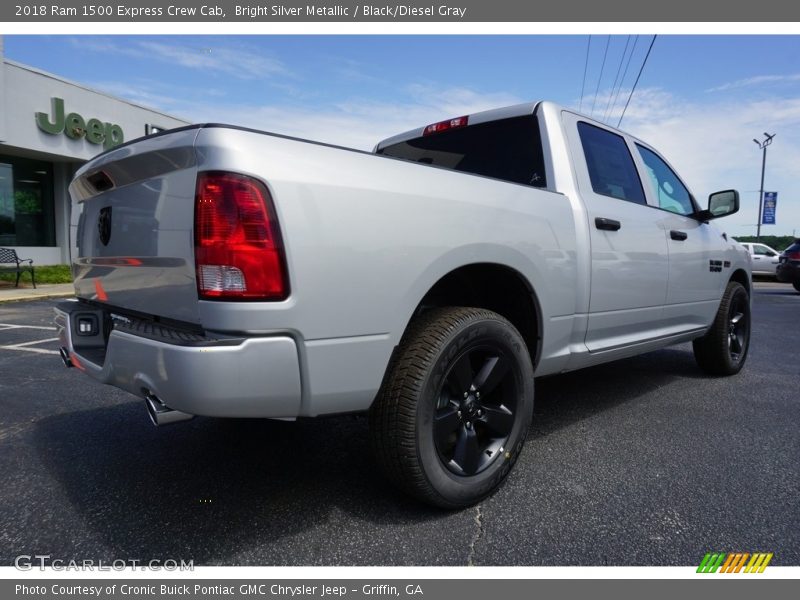 Bright Silver Metallic / Black/Diesel Gray 2018 Ram 1500 Express Crew Cab