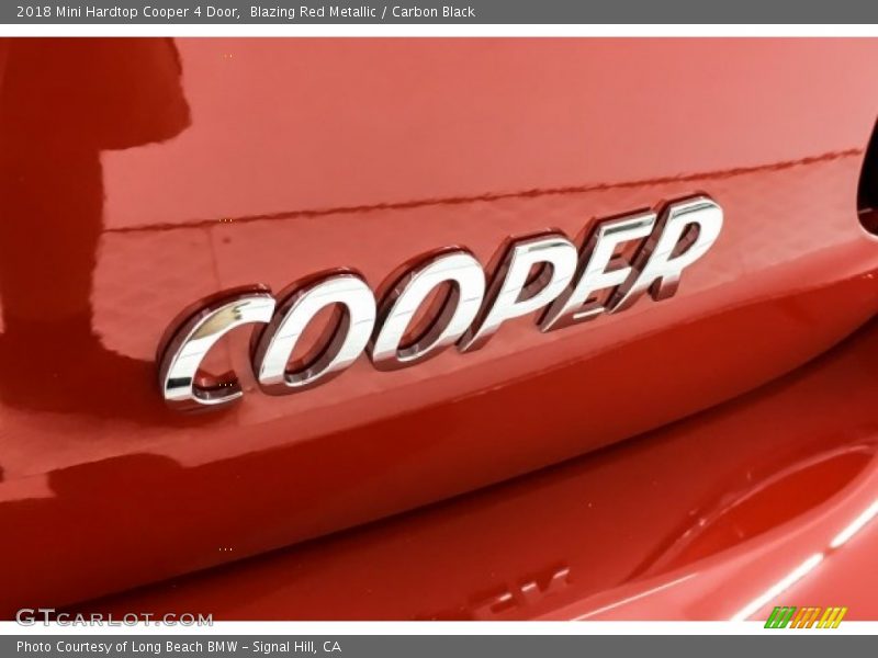 Blazing Red Metallic / Carbon Black 2018 Mini Hardtop Cooper 4 Door
