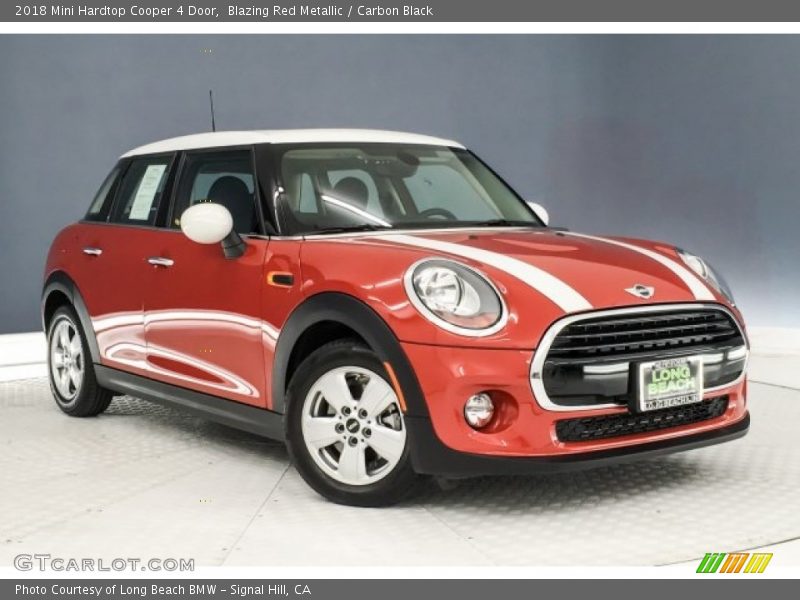 Blazing Red Metallic / Carbon Black 2018 Mini Hardtop Cooper 4 Door